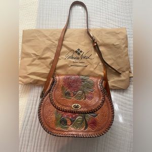 Patricia Nash Tooled Leather floral bag. Great condition. Dust bag included